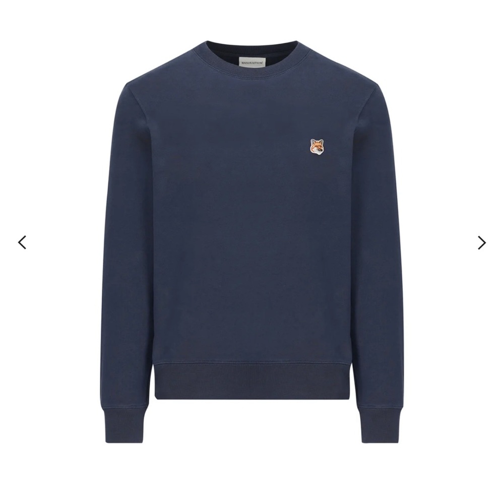 MAISON KITSUNE Dark Blue Crewneck Sweater